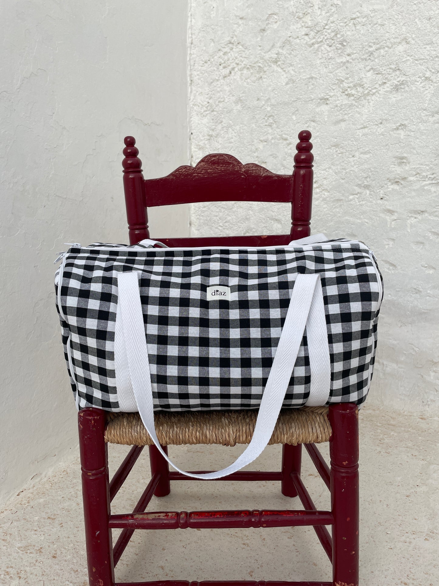 Bolsa Convertible Vichy Negro