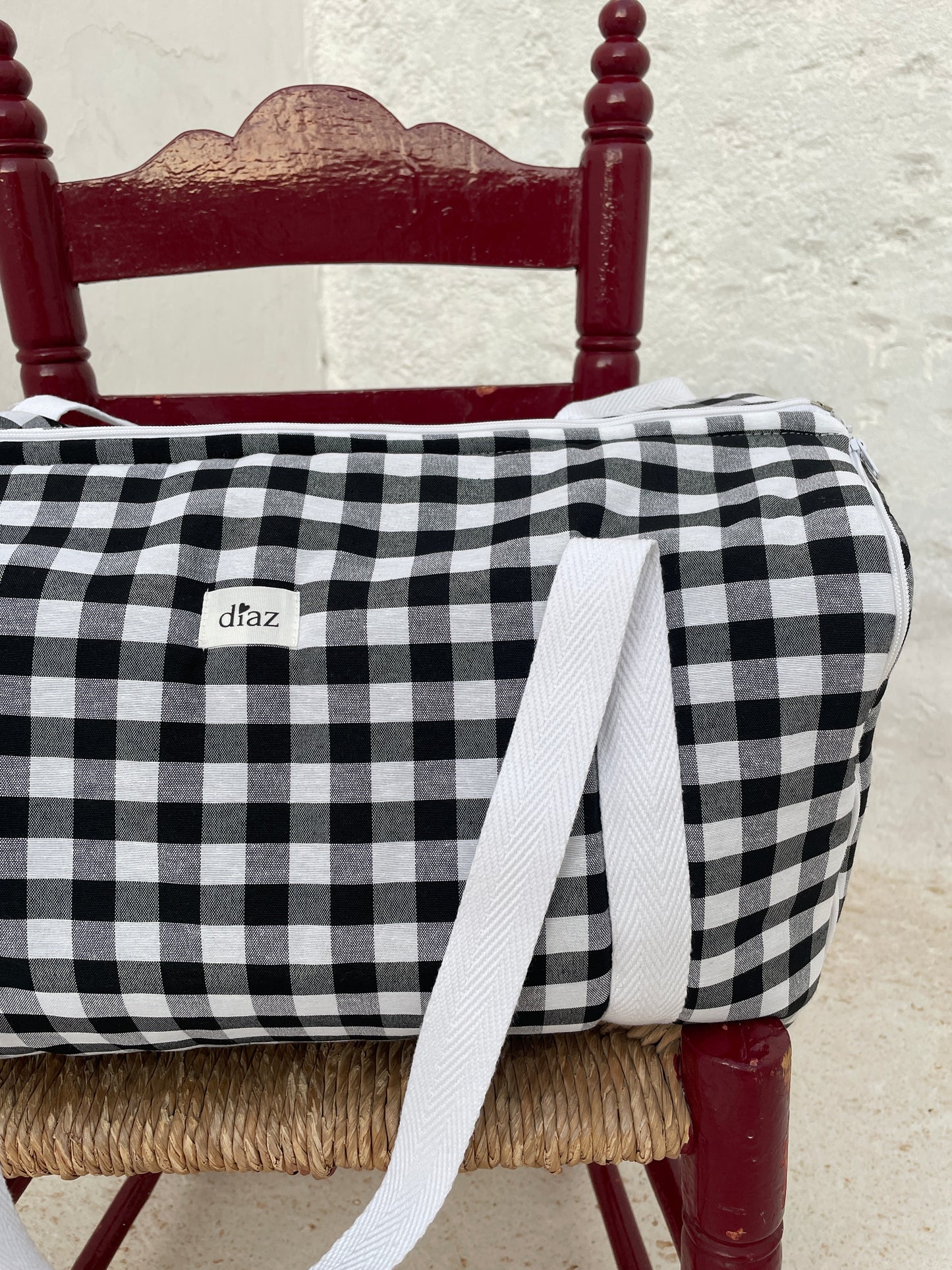 Bolsa Convertible Vichy Negro