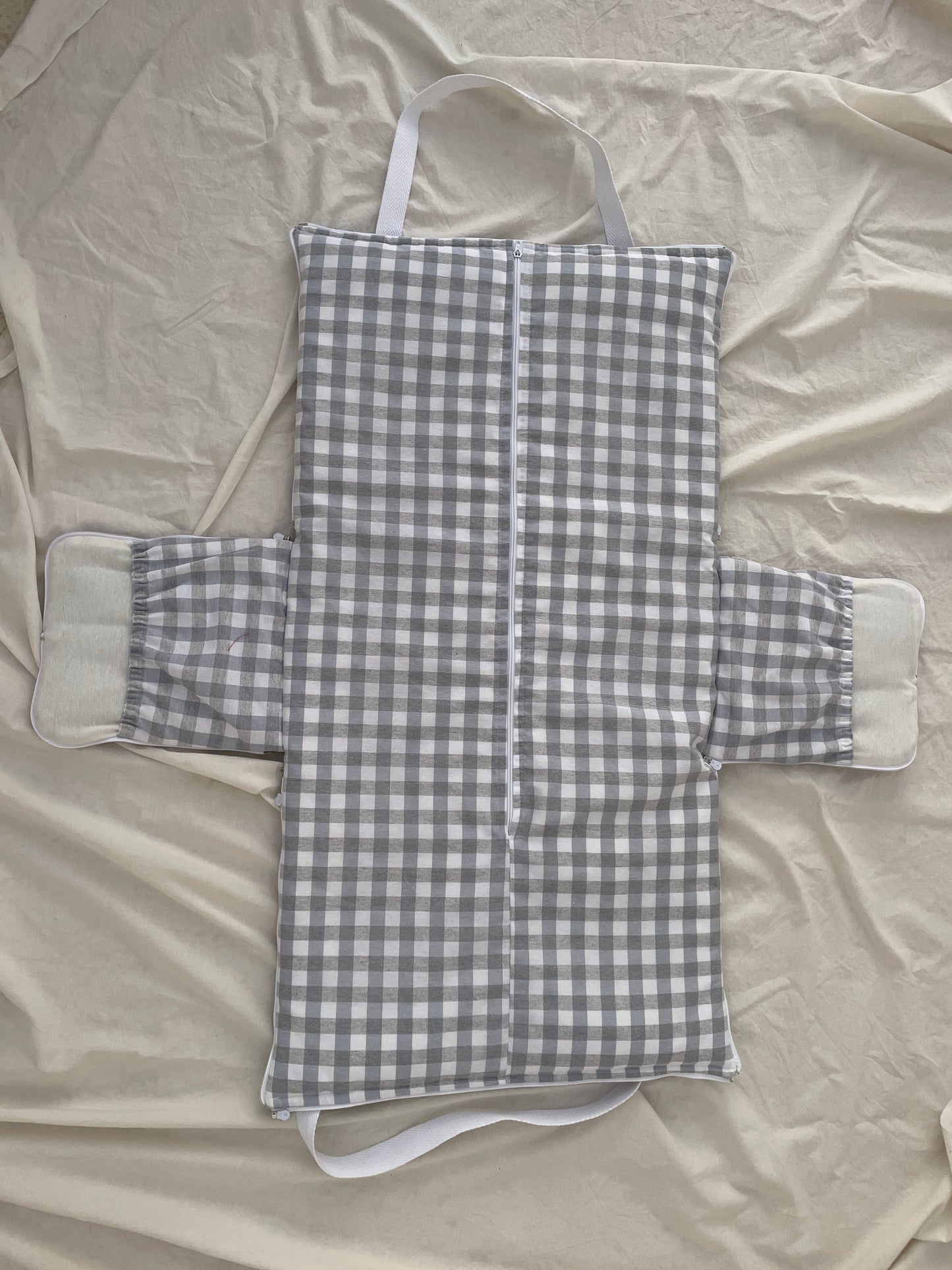 Bolsa Convertible Vichy Gris