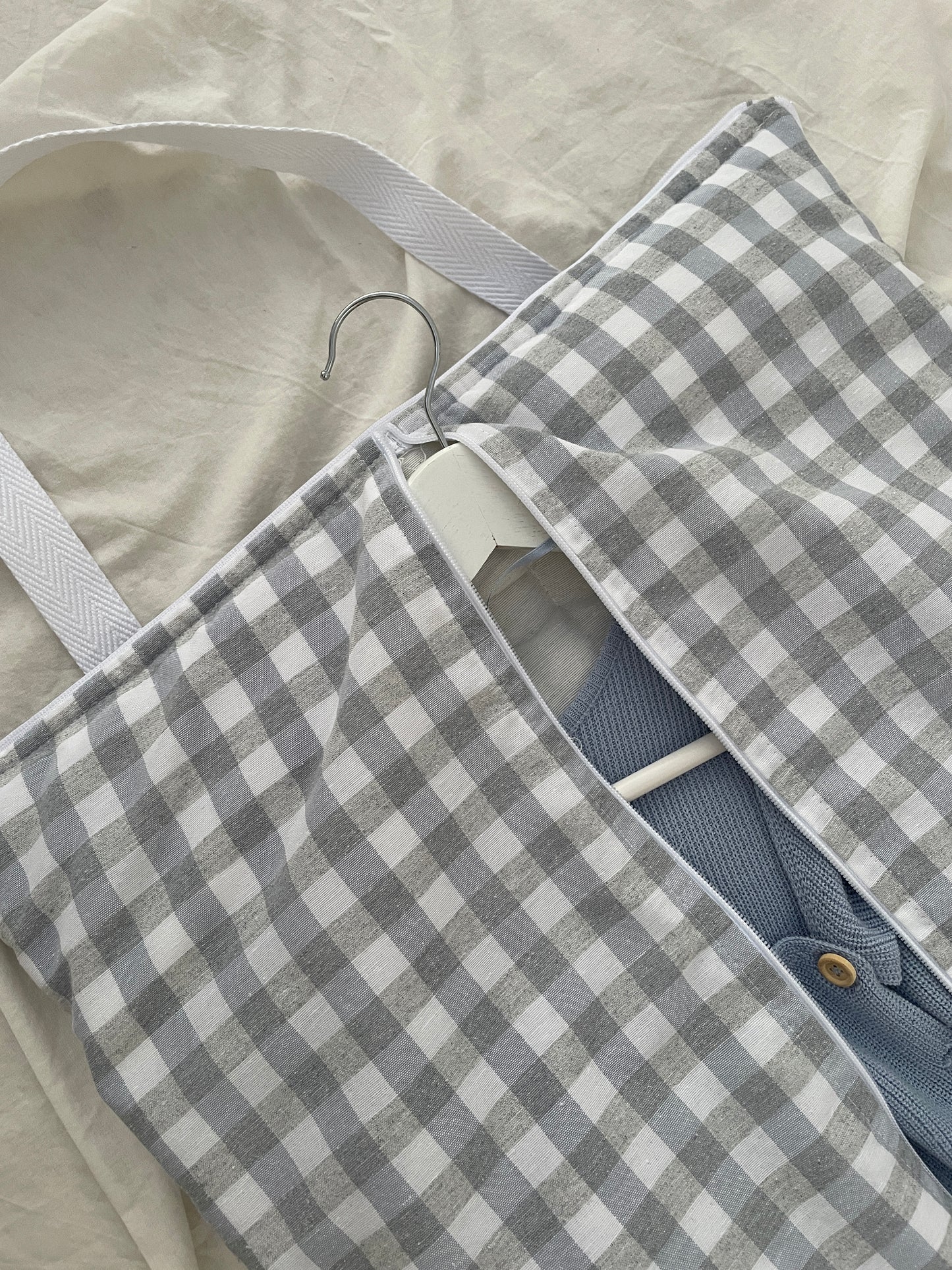 Bolsa Convertible Vichy Gris