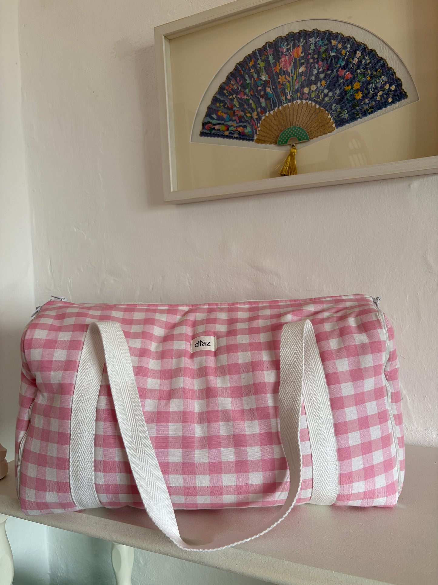 Bolsa Convertible Vichy Rosa