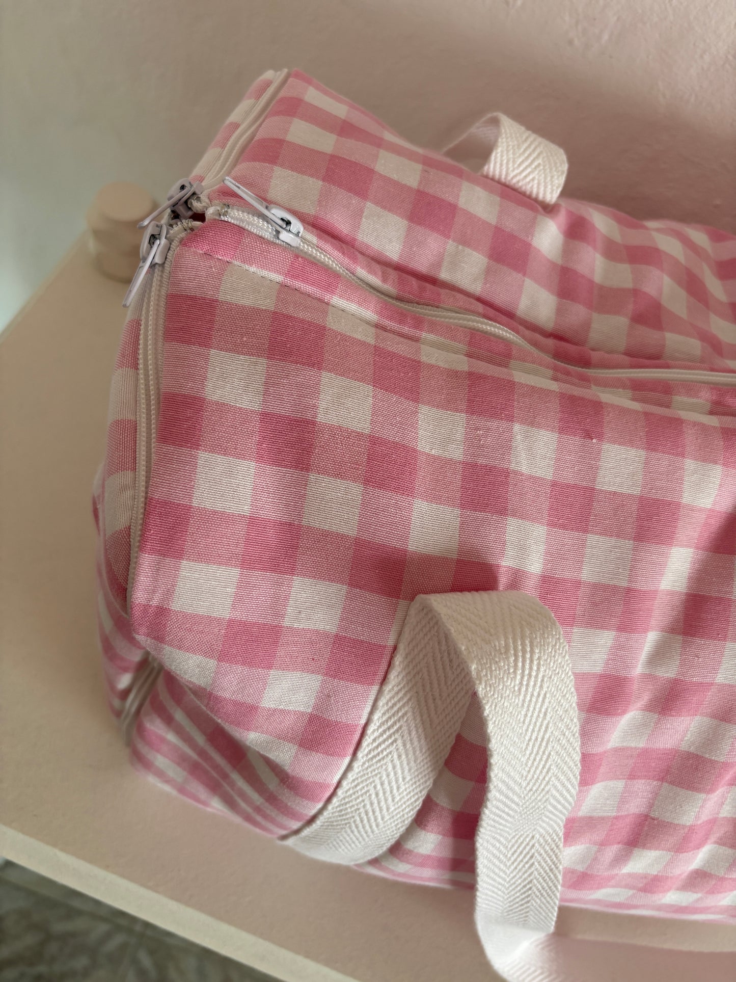 Bolsa Convertible Vichy Rosa