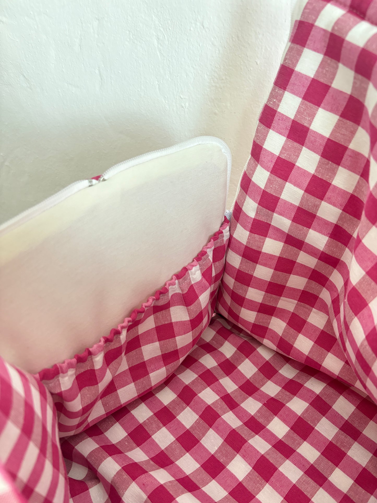Bolsa Convertible Vichy Rosa Frambuesa