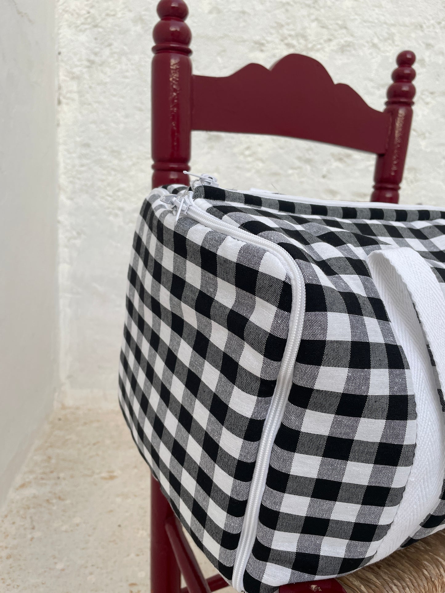 Bolsa Convertible Vichy Negro