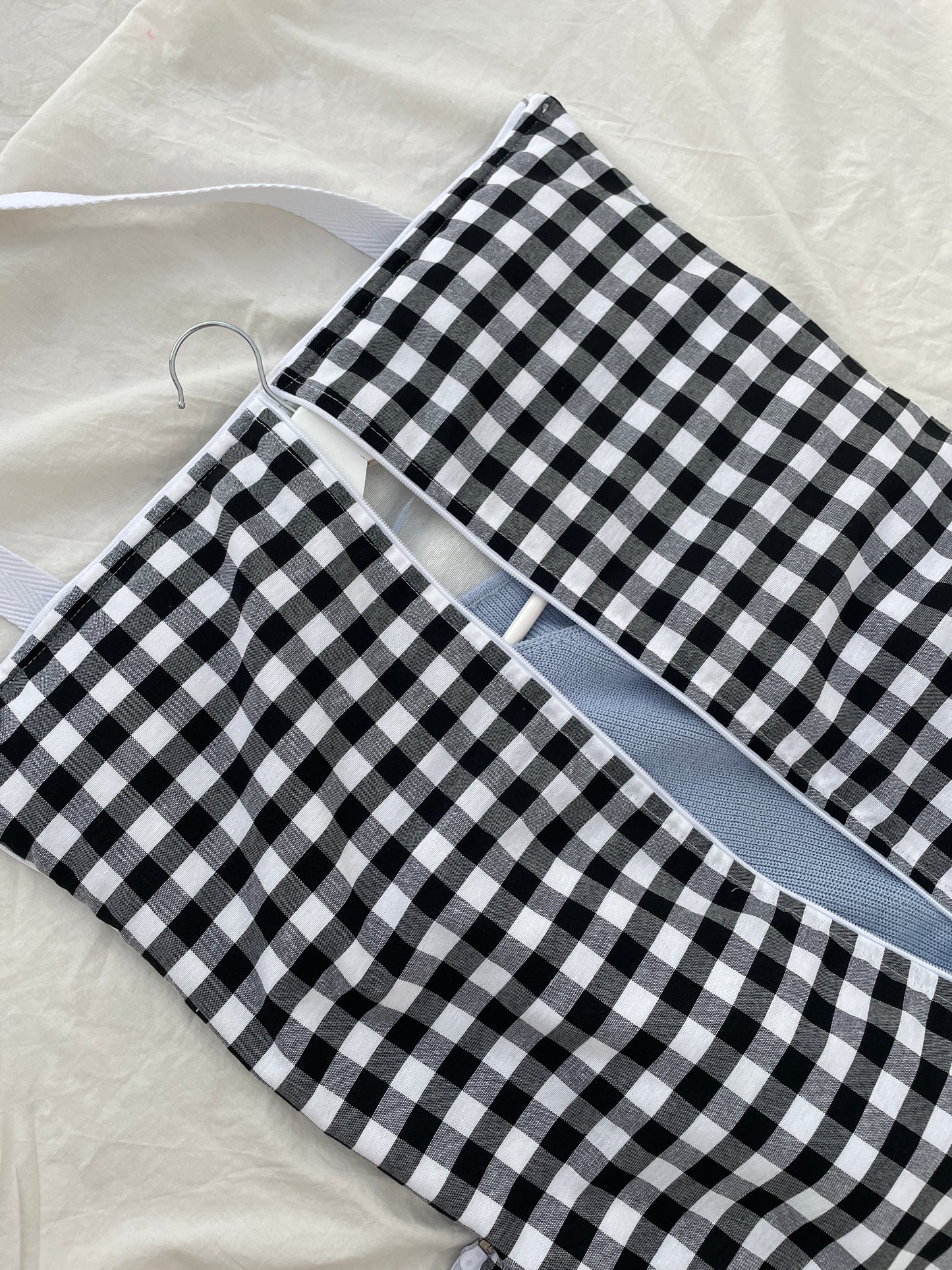 Bolsa Convertible Vichy Negro