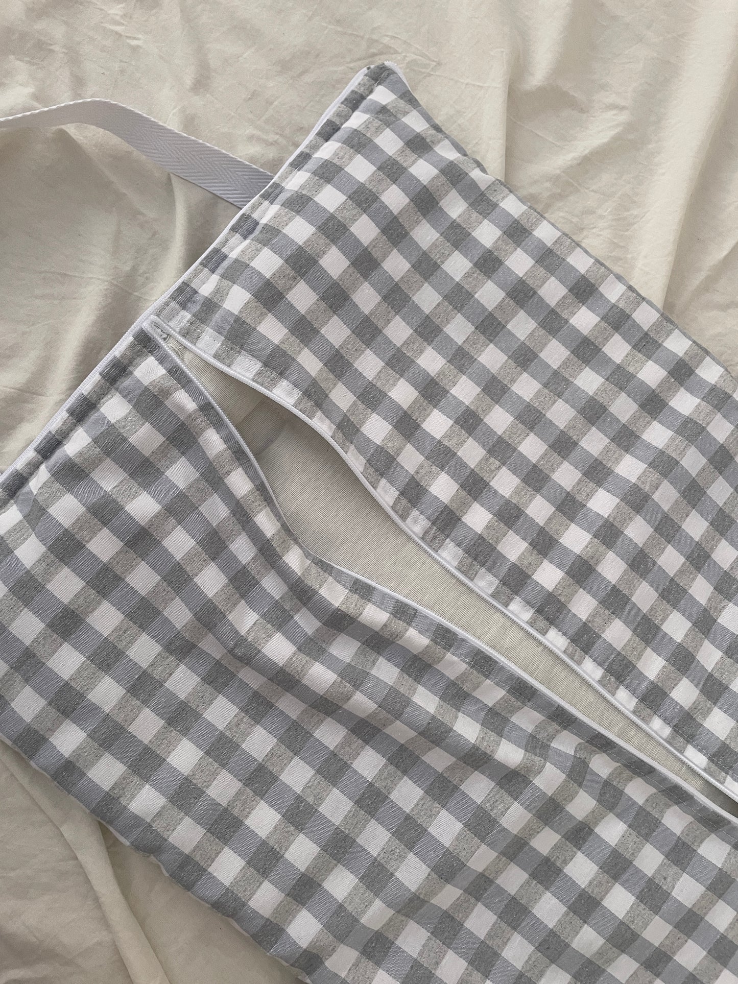 Bolsa Convertible Vichy Gris